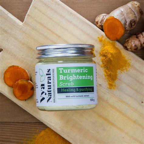 Turmeric Face Scrub For Clear Acne Free And Glowing Skin Vya Naturals