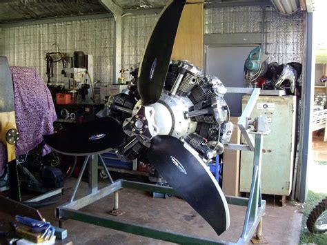 Russell Suttons 14 Cylinder Radial Engine Gets A Propeller