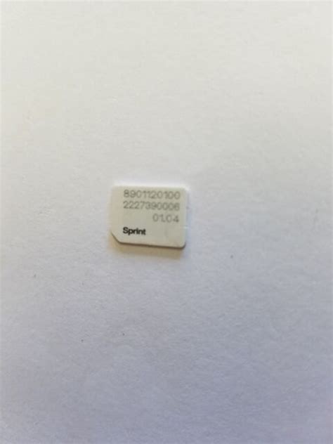 Sprint Boost Virgin Mobile Nano Sim Card Iccid Simglw446c For Sale
