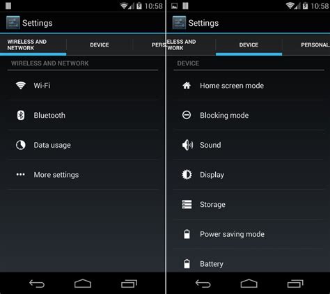 Collection of stock apps and mechanisms from various manufacturers, which might affect intents: Change Android Setting App into Tabbed Menu with Biftor ...