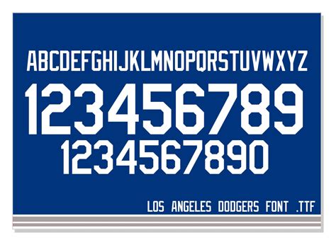 Los Angeles Dodgers Logo Font