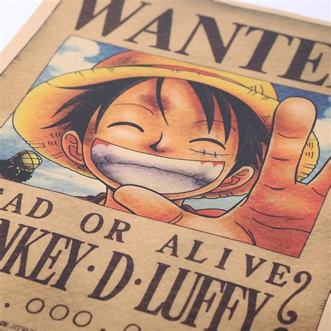 Maybe you would like to learn more about one of these? One Piece Vintage Style Luffy Wanted Wall Poster
