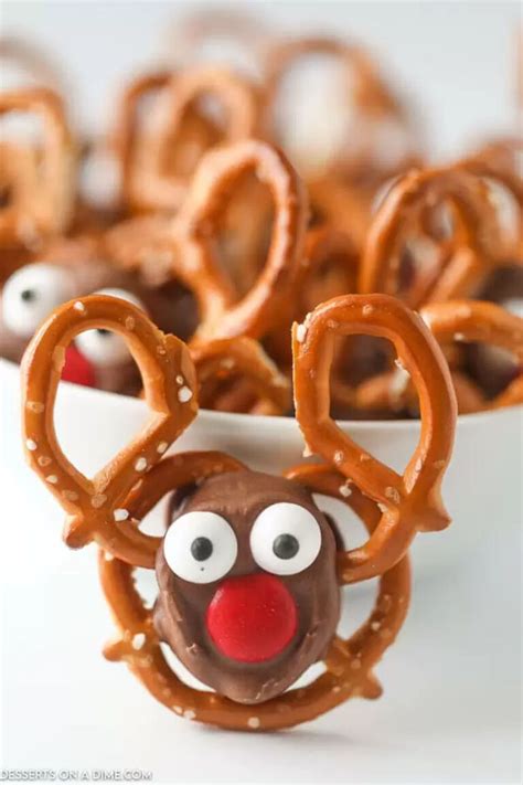 Reindeer Pretzels Easy Christmas Rolo Pretzels Recipe