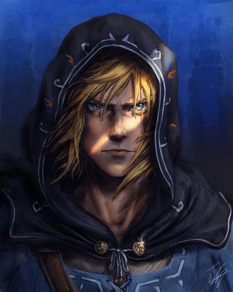 Link Portrait Breath Of The Wild By Tommyworthington On Deviantart