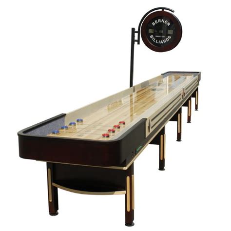 The Pro Shuffleboard Table With Electronic Scoring By Berner Billiar