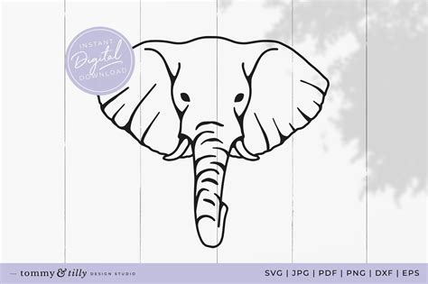 Elephant Svg Cut File For Cricut And Silhouette 1249041 Svgs