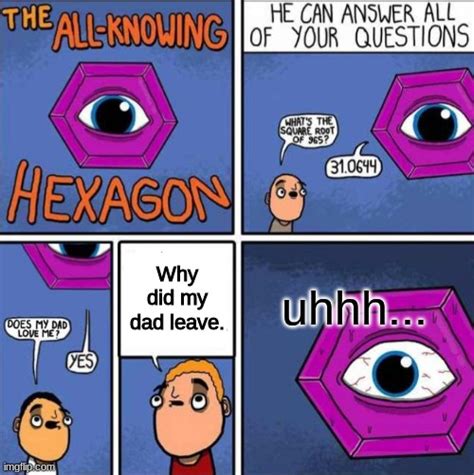 all knowing hexagon original imgflip