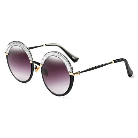 Mincl Vintage Fashion Round Sunglasses For Women Circle Shaped Reflective Mirror Sun Glasses
