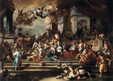 Expulsion Of Heliodorus From The Temple C1725 Francesco Solimena