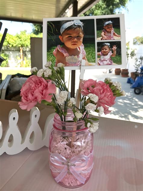 Pink And White Baptism Party Ideas Photo 1 Of 25 Artofit