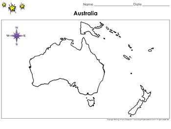 Australia printable, blank maps, outline maps • royalty free. Australia Map - Blank - Full Page - Continent - Landscape - King Virtue