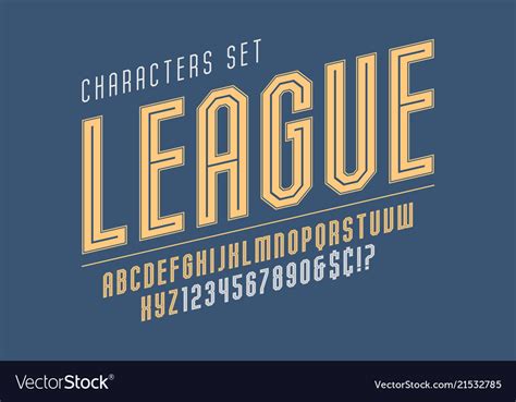 Sport And Techno Display Font Design Alphabet Vector Image