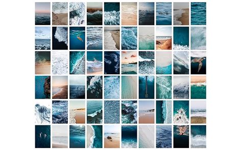 Blue Ocean Aesthetic Wall Collage Kit By Boho Cove 60