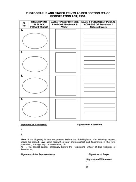 Photographs And Fingerprints As Per Section 32a Fill Out And Sign Online