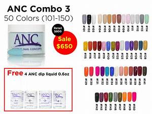 Anc Combo 50 Colors 3 101 150 Us Nail Supply Llc