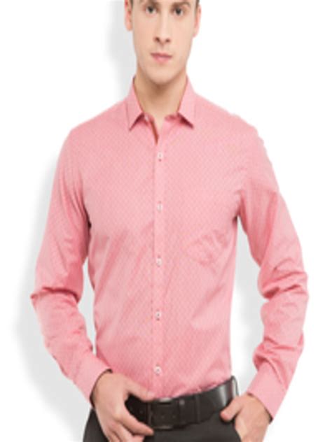 Buy Mark Taylor Men Pink Slim Fit Printed Formal Shirt Shirts For Men