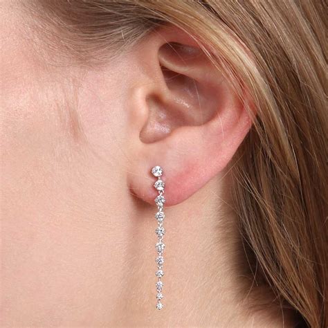 Graduated Diamond Dangle Earrings 14k Ben Bridge Jeweler
