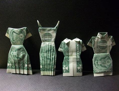 Cute Want To Try These Money Origami Dresses Money Origami Dollar