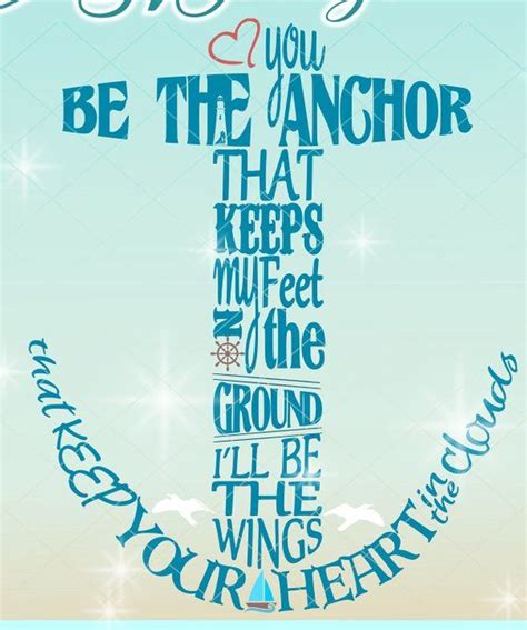 Download You Be The Anchor I'Ll Be The Wings SVG Dxf Eps Pdf PNG Files for Cricut Silhouette Laser ...