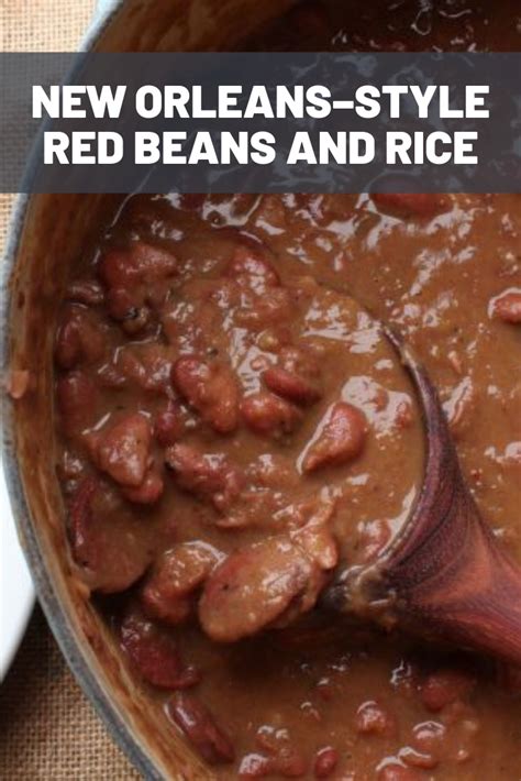 Serves as a great side dish! New Orleans-Style Red Beans and Rice | Recipe in 2020 | Food recipes, Creole recipes, Red bean ...