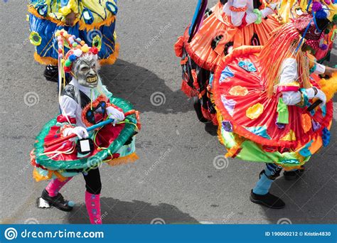 Unidentifiable People Wearing Costume At Panama Nat Day Parade In