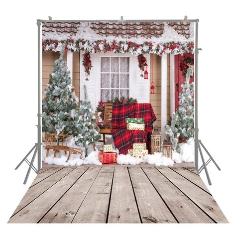 Hellodecor Polyester Fabric Christmas Backdrops Newborn Photography