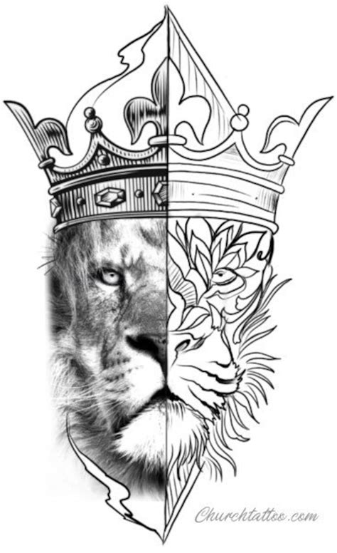 Lion King Crown Tattoos