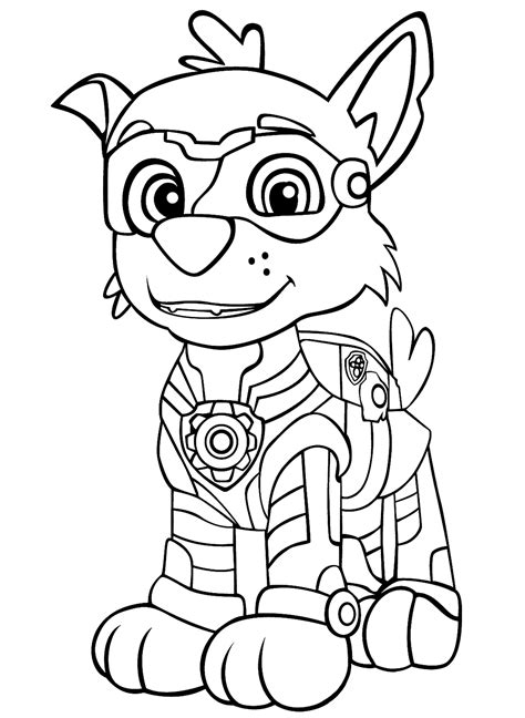 Skye from mighty pups coloring pages is shared in category mighty pups coloring pages. Mighty Rocky Is Ready for Mighty Action Coloring Page