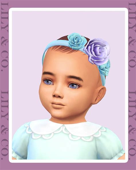 𝙷𝚊𝚛𝚕𝚘𝚠 𝙷𝚎𝚊𝚍𝚋𝚊𝚗𝚍 ♡ Lilyssims Sims Baby Sims 4 Toddler Sims