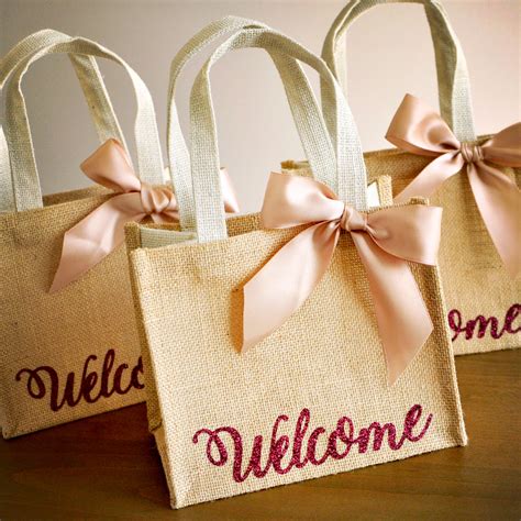 Welcome T Bags Handcrafted In 1 3 Business Days Wedding Guest 