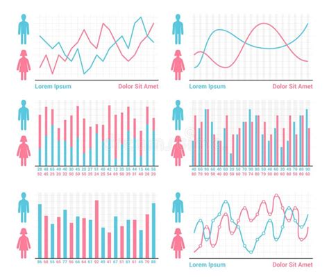 People Infographics Stock Vector Illustration Of Graphs 103580876