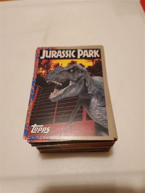 Lowest Prices Topps 1993 Jurassic Park Trading Cards Toys And Collectibles