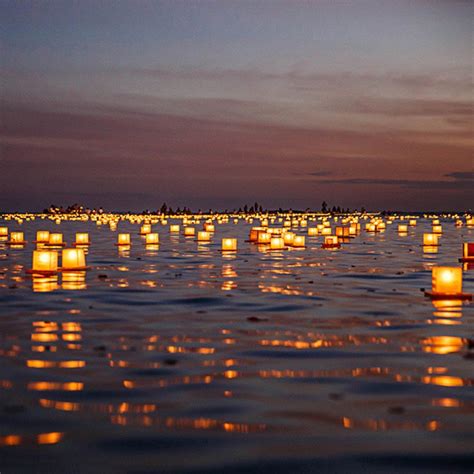 Water Floating Candle Lantern Set Of 10