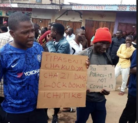 Mzuzu Vendors Hold Demo Against 21 Days Lockdown Malawi Nyasa Times