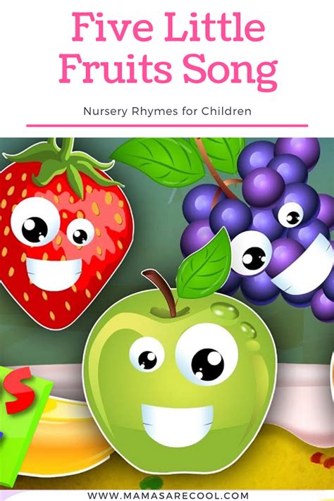 Five Little Fruits Lyrics Video Baby Songs Baby Songs Rhymes For