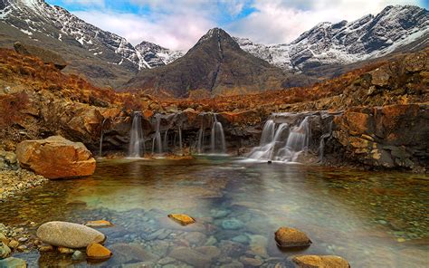 Fairy Pools Isle Of Skye Scotland Desktop Wallpaper Backgrounds Free