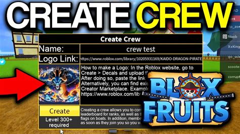 Blox Fruit Crew Logos How To Make A Logo For Your Cre