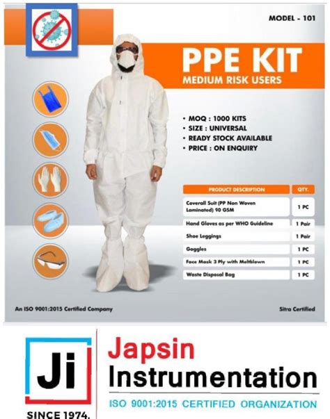 Pp Non Woven Laminated Sitra Certified Personal Protective Equipment