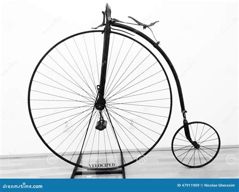 Velocipede Bicycle Stock Image Image Of Farthing White 47911909
