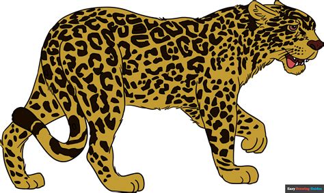 How To Draw A Jaguar Really Easy Drawing Tutorial
