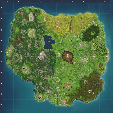 High Quality Mini Map Extracted From Game Files Rfortnitebr