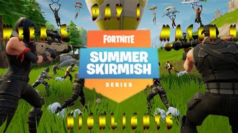 Fortnite Summer Skirmish Week 5 Day 1 Match 4 Highlight Youtube