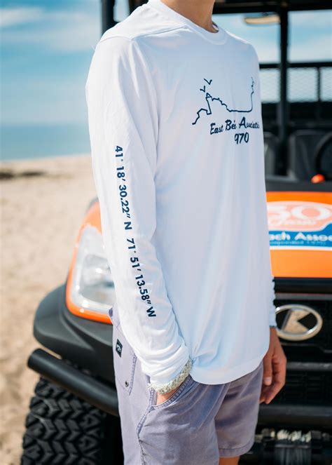Spf Long Sleeve Shirt With Coordinates — East Beach Association