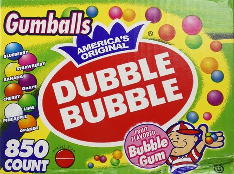 Dubble Bubble Gumballs 1 In Diameter Variety Pack 850 Gumballs Buy