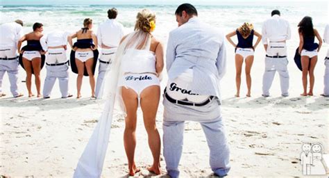 New Bridesmaid Trend Of Exposing Bare Ass In Wedding Photos