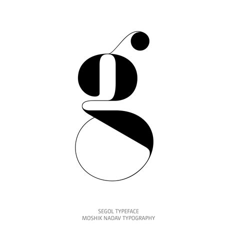 New Segol Typeface Lowercase G Logo Design Inspiration Typography