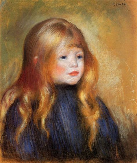 Head Of A Child Aka Edmond Renoir 1888 Painting Pierre Auguste