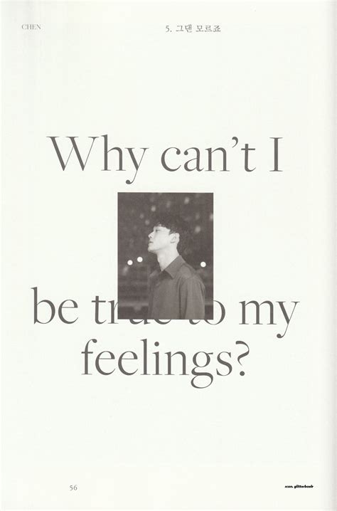 SCAN CHEN Dear My Dear Dear Ver EXO CHEN Dear Me Poster Art Polaroid Film Feelings