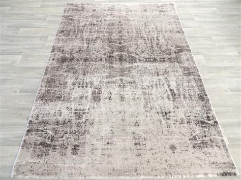 Faded Brown On Cream Turkish Modern Rug 200 X 290cm Modern Turkish