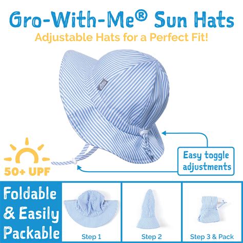 Jan And Jul Baby Girl Sun Hat With Chin Strap And Break Away Safety Clip